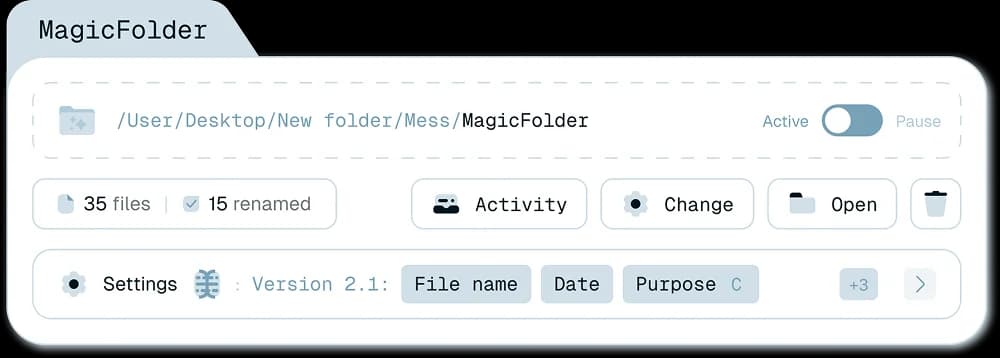 Magic folder illustration