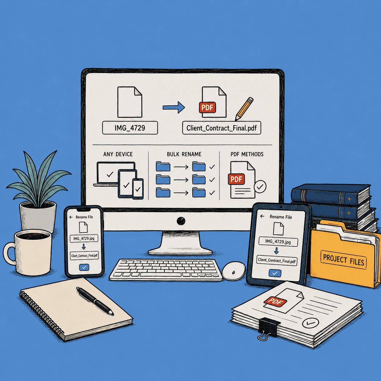 How to Rename a File on Any Device (+ Bulk & PDF Methods)